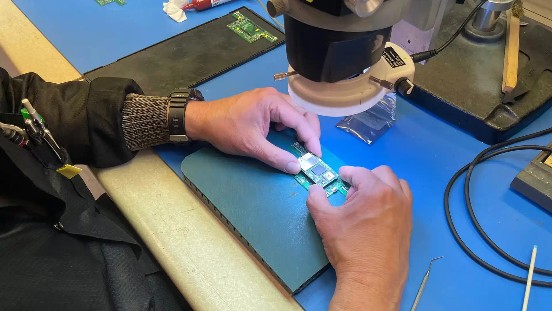 Manufacturer handling final assembly